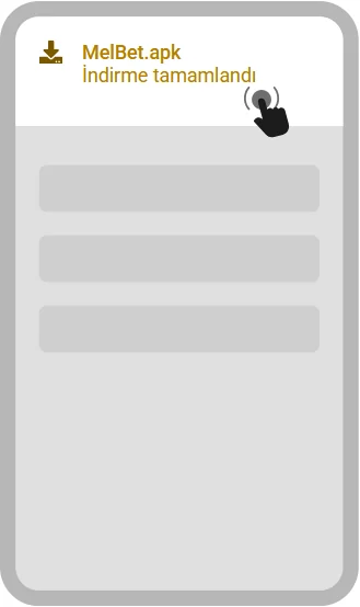 MelBet.apk indirme tamamlandı bildirim